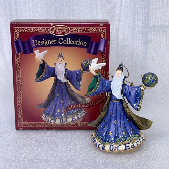 San Francisco Music Box Christmas Ornament CRYSTAL VISIONS MERLIN Holiday - Picture 1 of 11